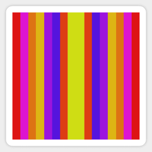 bright colorful rainbow stripe pattern Sticker